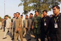 សម្ដេចតេជោ ហ៊ុន សែន បានអញ្ជើញមកដល់ក្នុងពិធីសម្ពោធ ដាក់ឲ្យប្រើប្រាសផ្លូវជាតិលេខ៥៦A